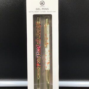 U Brands 2ct Gel Pens The Avalon Metal Body 0.7MM Black Ink